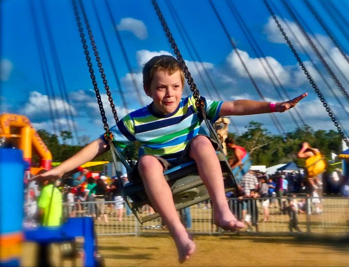 park rozrywki z dziećmi